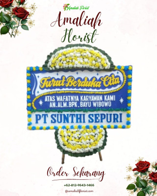 Papan Bunga Duka di Utama